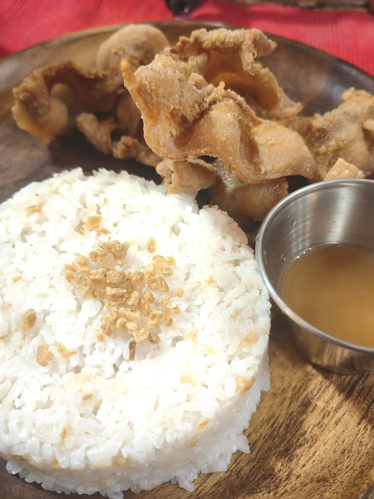 Pork Chicharon with Garlic Rice