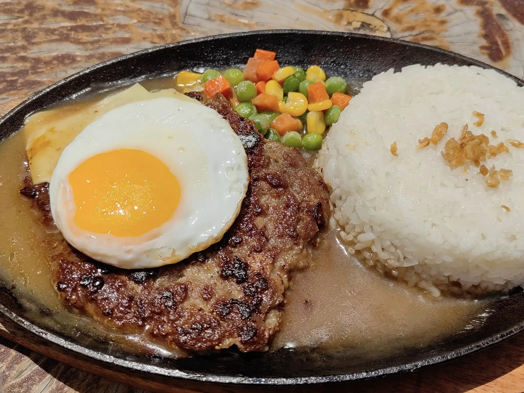 Sizzling Burger Steak