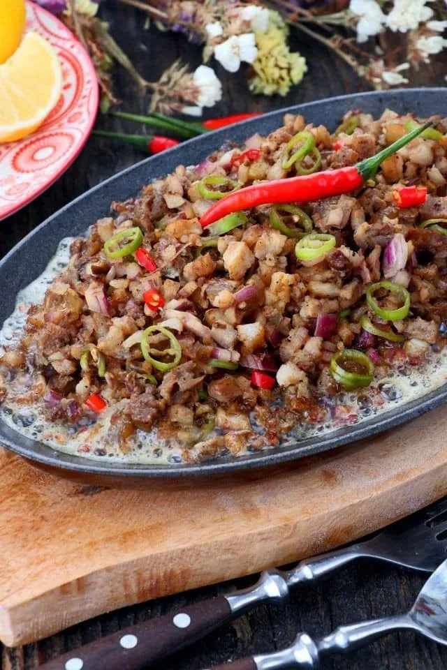 Sizzling Sisig with Rice