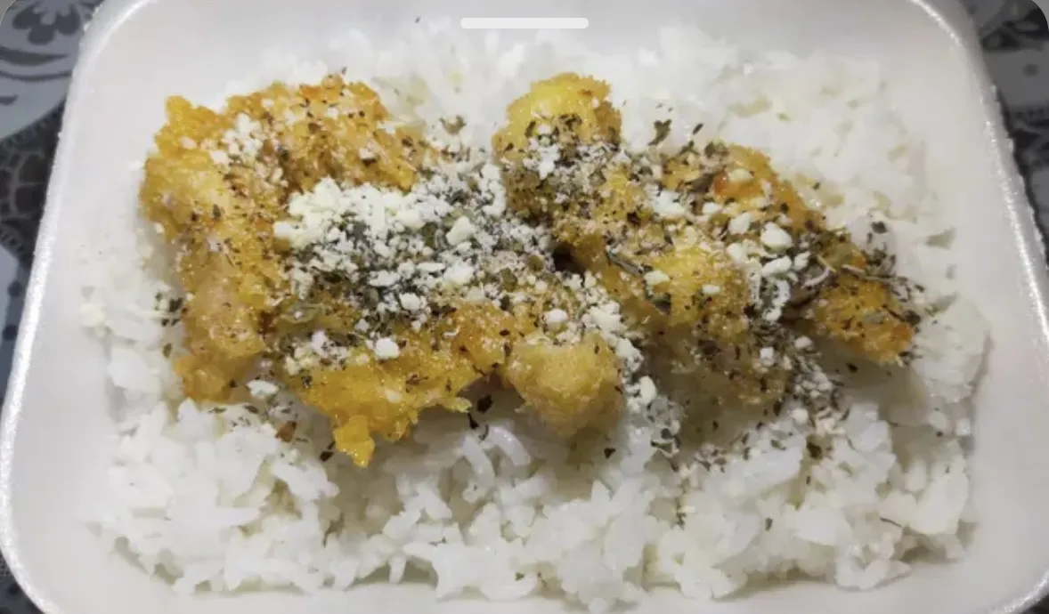 Buttered Garlic Parmesan Chicken rice meal