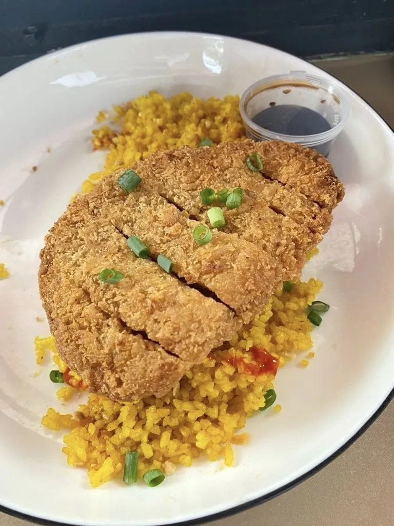 Java rice w/ Torikatsu